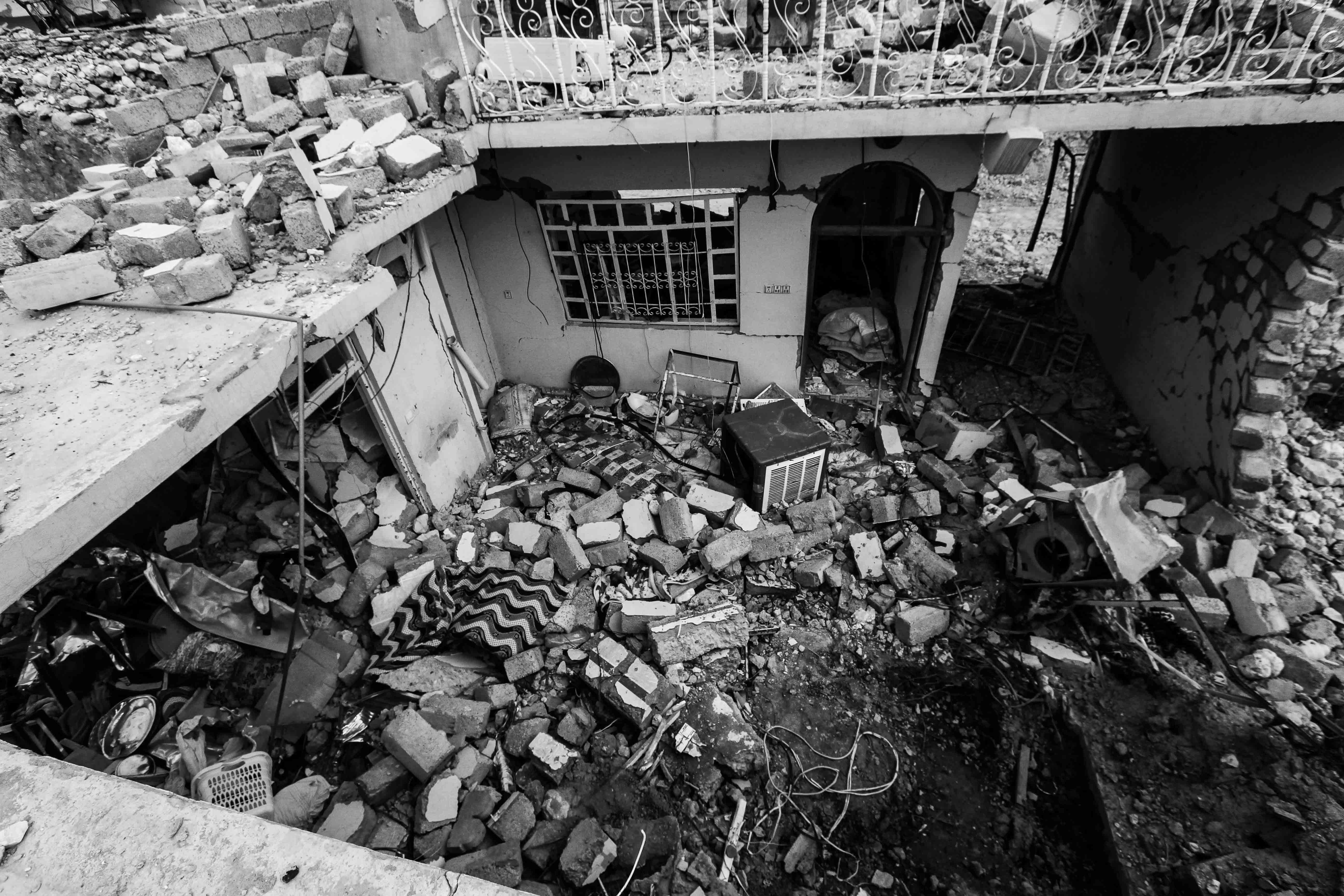 ما زالت المدينة الواقعة في محافظة نينوى مدمرة الى حد كبير (تصوير: شفان هركي)